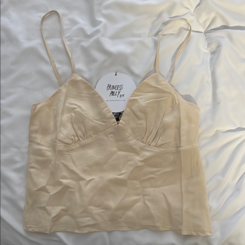 Princess Polly Beige Satin Camisole
